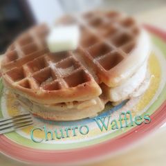 A picture of Easy Belgian Churro Waffles.