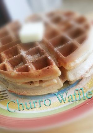 A picture of Easy Belgian Churro Waffles.