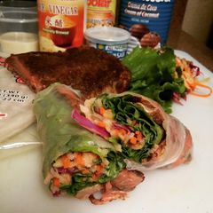A picture of Ribeye spring roll.