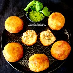 A picture of Farali Potato Pattice - Farali Buff Vada.