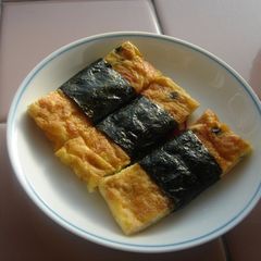 A picture of Calcium-Rich Tamagoyaki (Rolled Omelette).