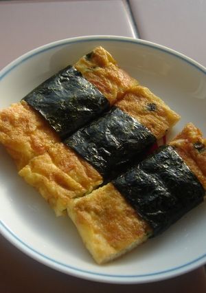 A picture of Calcium-Rich Tamagoyaki (Rolled Omelette).