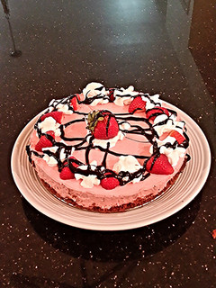 A picture of Strawberry Cream Torte.