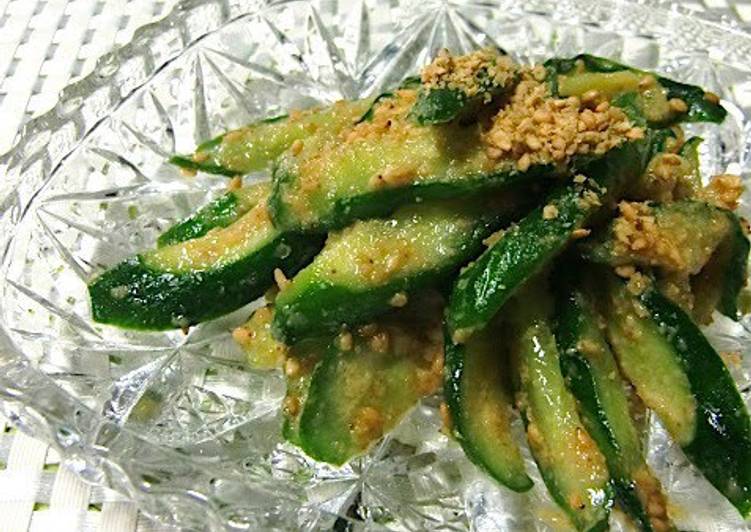 Steps to Make Favorite Cucumber with Sesame Seeds
