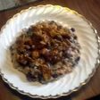 Tomatillo Chicken over Rice and Beans
