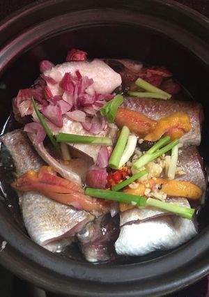 Hình của món Cá đối kho me.