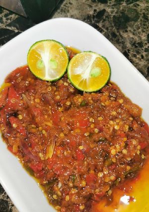 Gambar Sambal simple ayam geprek