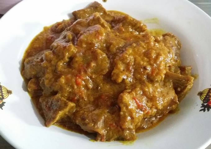 Rendang sapi sederhana ala rumahan