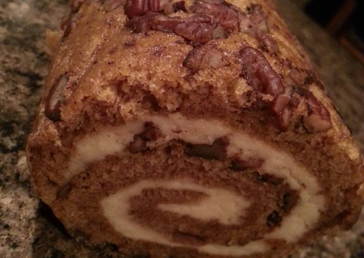 Nutty Pumpkin Roll