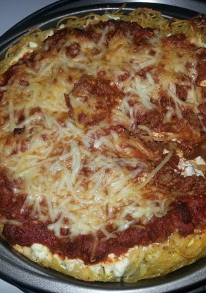 A picture of Spaghetti Pie.