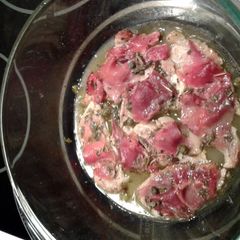 A picture of Pork Saltimbocca.