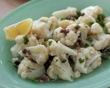 Easy Fast Cooking Cauliflower Anchovy and Caper Salad Delicious