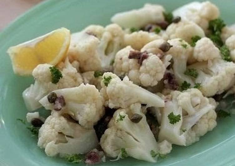 Cauliflower, Anchovy, and Caper Salad