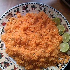A picture of Mexican Rice.