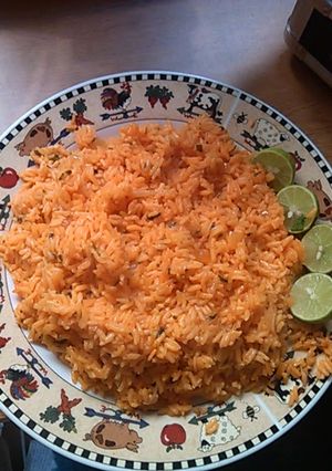 A picture of Mexican Rice.