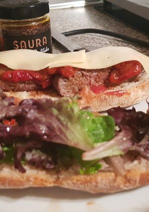 Una foto de Hamburguesa de Ternera