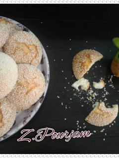 عکسی از دستور کلوچه کنجدی نرم