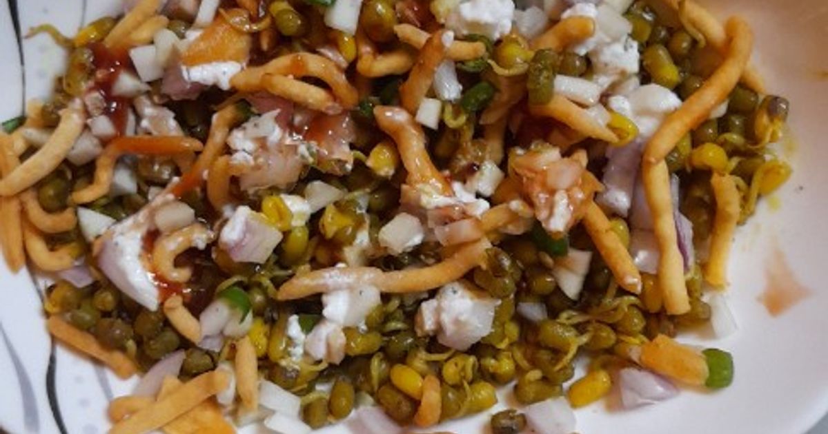 Mung Bean Sprout Chat Recipe by Ratna Lalwani - Cookpad