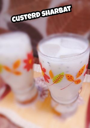 A picture of Custard sharbat.