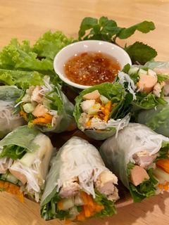 A picture of Fresh Spring Rolls for Health.