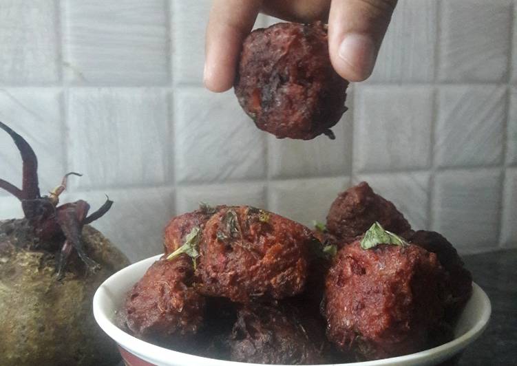 Recipe of Homemade Beetroot Leftover Rice Balls