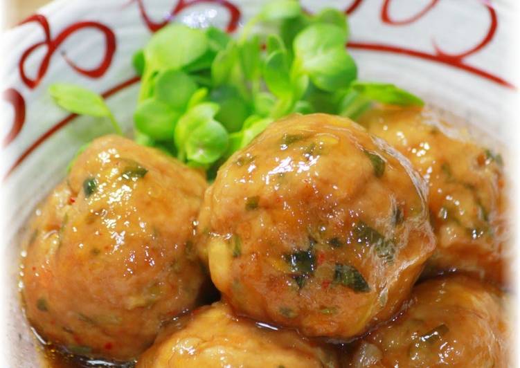 Kimchi and Green Onion Meatballs