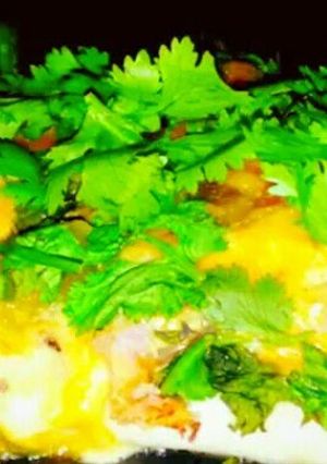 A picture of Mike's Green Chile Enchiladas De Cilantro.