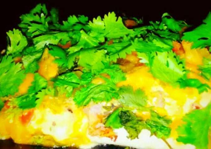 Mike's Green Chile Enchiladas De Cilantro