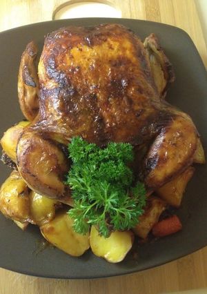 A picture of Roasted Chicken Simple Delicious.