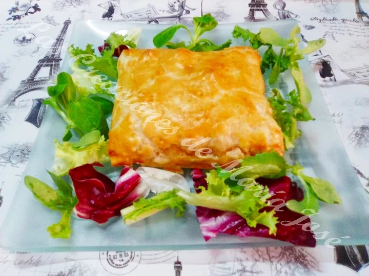 Cómo Hacer Hojaldre de pollo con bechamel  que Delicioso