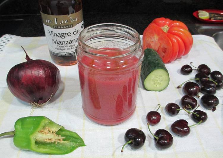 Gazpacho de cerezas y tomates
- veggie