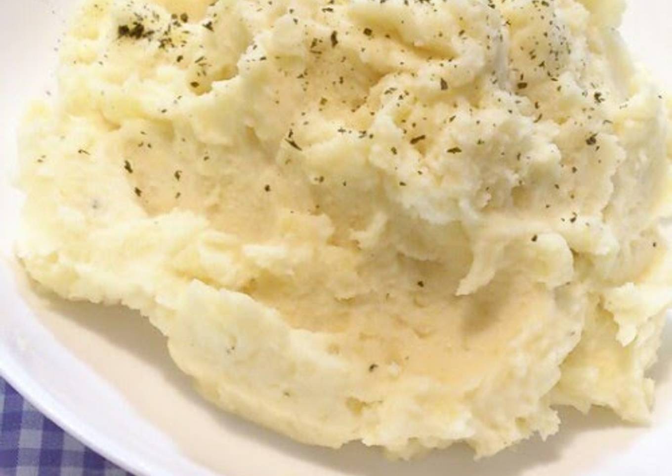 Potatoes easily mashed in the microwave