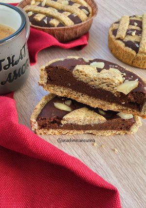 Foto di Crostatine con crema di fagioli cannellini e cacao