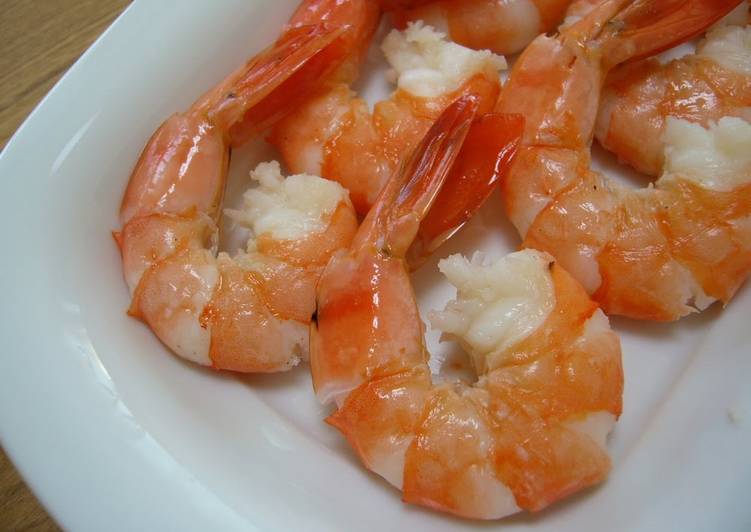 Simple Way to Prepare Super Quick Homemade For Your Bento! Lightly-Flavored Stewed Shrimp