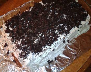 How To Serving Recipe Ice cream Oreo cake Delicious Nutritious