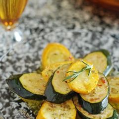 A picture of Rosemary-Marinated Zucchini.