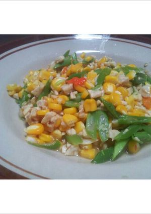 Foto resep Tumis jagung manis tempe buncis