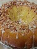 Island pineapple coconut rum cake