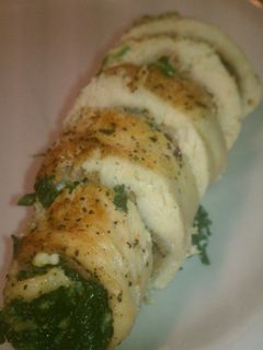A picture of Prosciutto, Spinach and Feta Chicken Roulade.