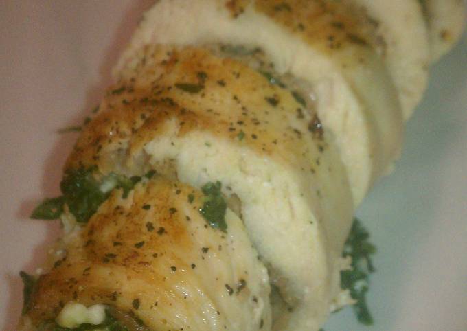 Prosciutto, Spinach and Feta Chicken Roulade