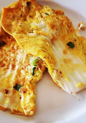 Foto resep Wombok omelette (sawi putih)