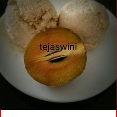 A picture of Chickoo ice-cream.