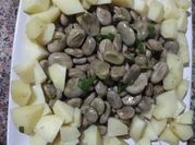 Une photo de fèves cuisson vapeur