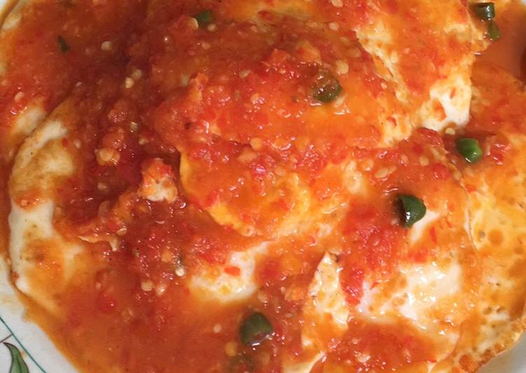 Telor Ceplok Balado 🍳 (Dijamin Tidak Pedas)