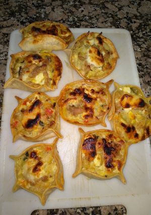 Una foto de Canastitas de pollo🥟