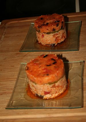 Una foto de Montadito de membrillo y cuscus