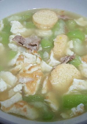 Foto resep Sup Oyong Telur