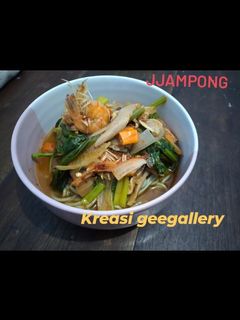 Foto resep 200. Jjampong/mie korea pedas