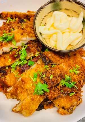 素杏鮑菇炸雞排 的食譜成品照片