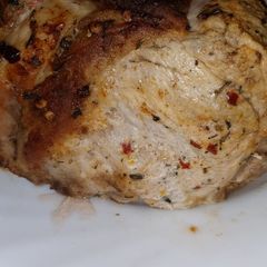 A picture of My roast loin of pork.